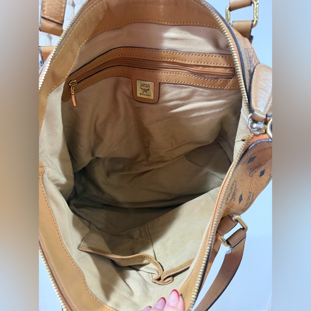 MCM Visetos Cognac Bag - Picture 3 of 11